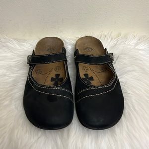 Dr. Weil Womens Orthaheel Tech Black Mules Clogs Mary Janes Size 8/39 Slip On